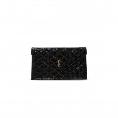YSL PARIS POUCH IN PATENT LEATHER 869533 (27*16*1cm)